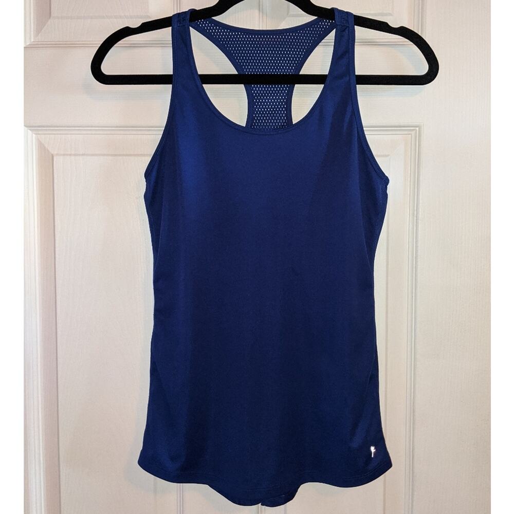 Danskin Now Women's Blue Semi Fitted Activewear Tank Top XS